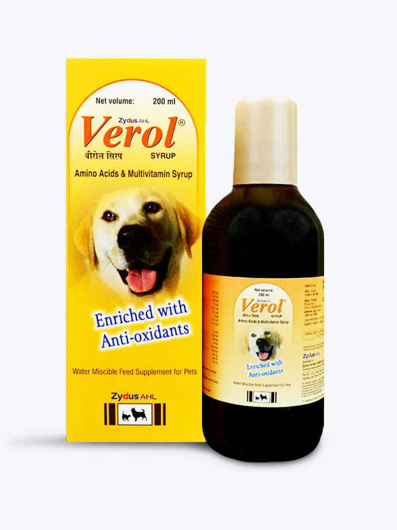 Verol Syrup 200ml – Nutritional Supplement for Healthy Skin, Coat & Growth